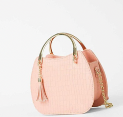 Women's Pu Leather Textured Handbag 👜